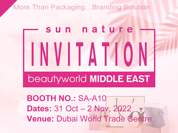 SUN NATURE посетит Beautyworld MIDDLE EAST 2022
